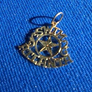 14K Gold Swim Atlanta Charm Limited Edition